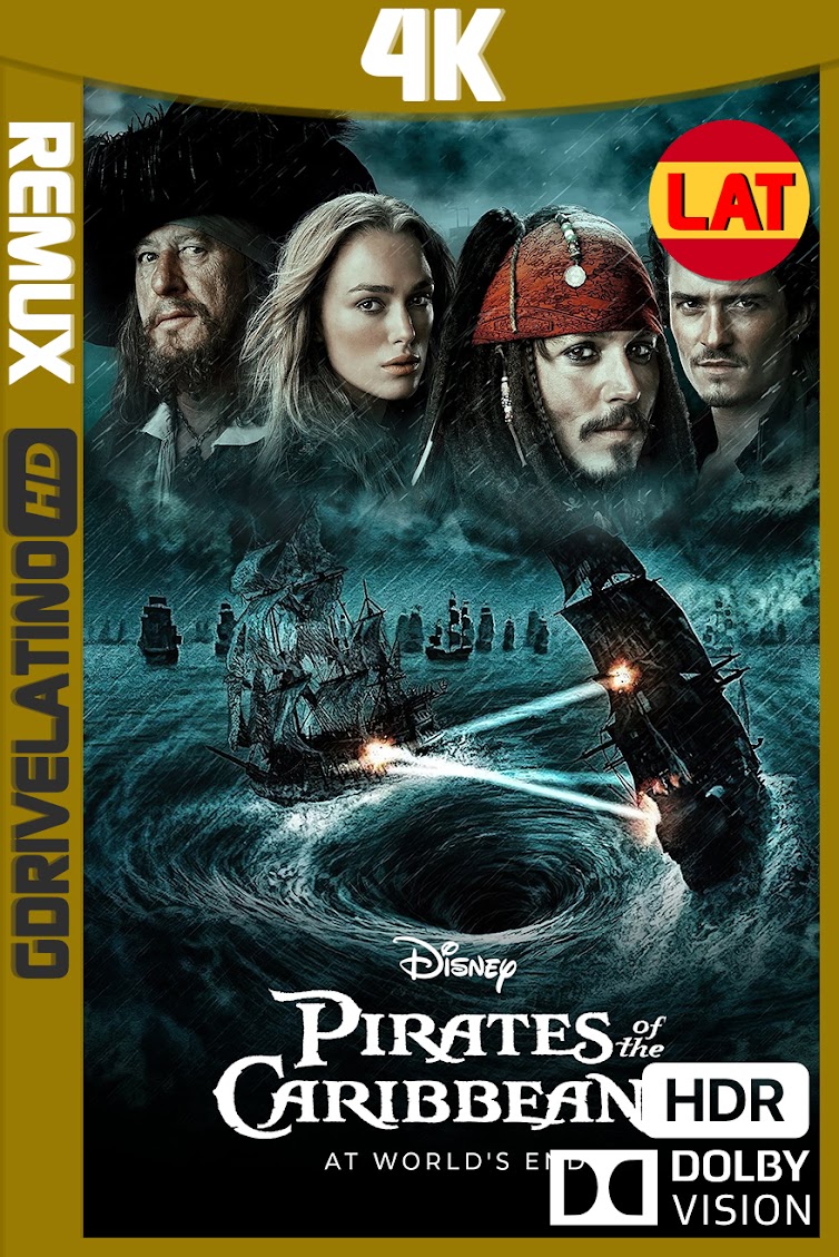 Piratas del Caribe 3 : En El Fin del Mundo (2007) BDRemux 4K HDR DV Latino-Ingles MKV