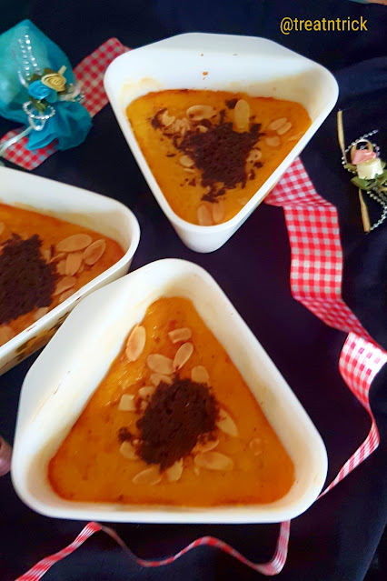 Baked Pumpkin Custard Recipe @ treatntrick.blogspot.com