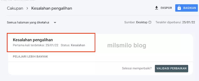 Cara mengatasi masalah kesalahan pengalihan dan kesalahan perayapan di Google search console di blog dan website