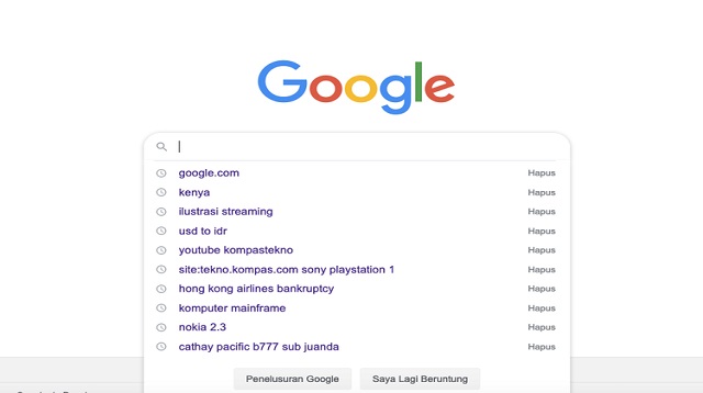 Cara Menghapus Pencarian Di Google