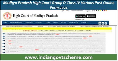 Madhya Pradesh High Court Group D Post