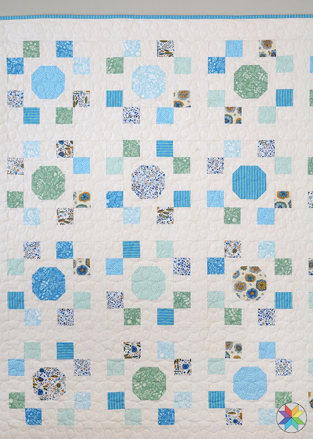 Spot On quilt pattern by Andy Knowlton of A Bright Corner - uses layer cakes, FQ or yardage and includes four sizes