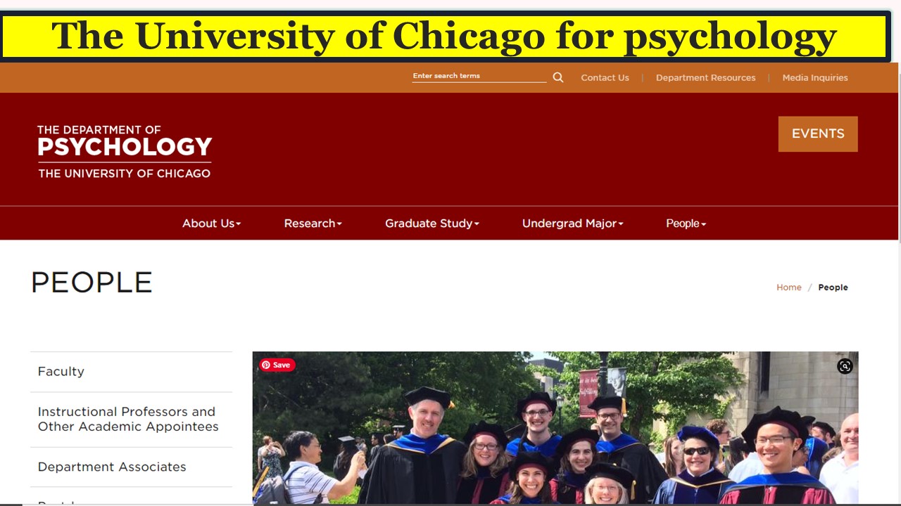 The University of Chicago for psychology