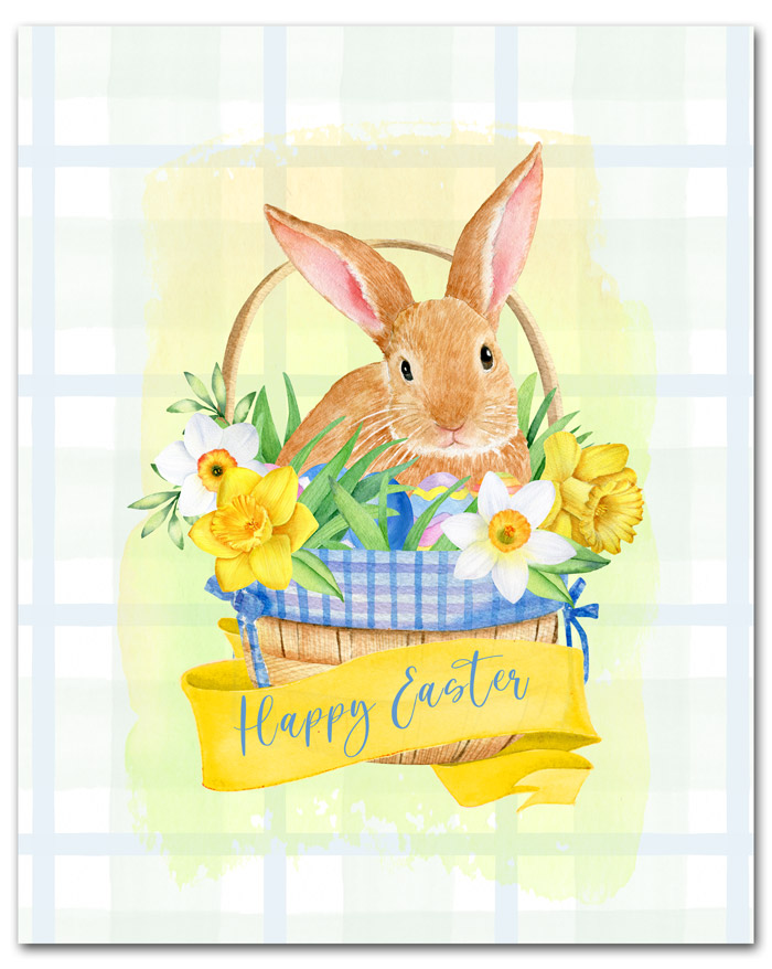 printable easter bunny basket