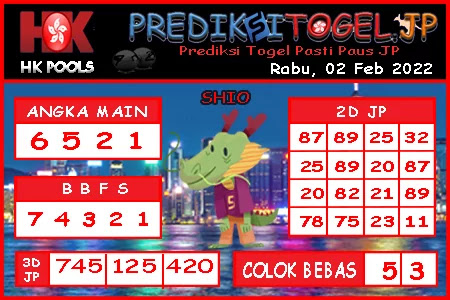 Prediksi Togel Hongkong JP Rabu 02 Februari 2022