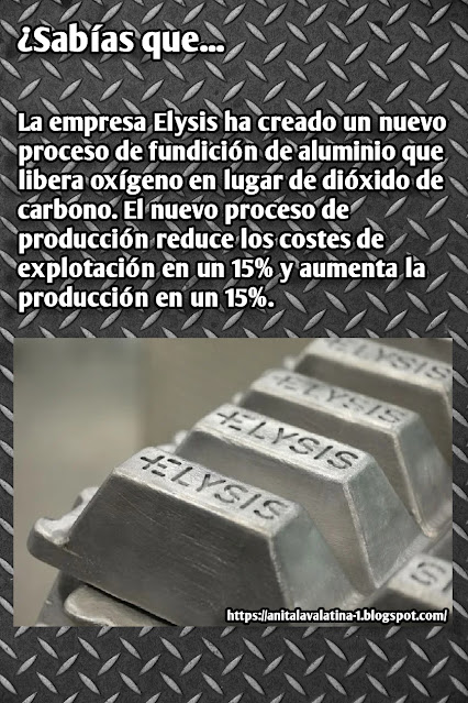 ¿Sabías que, Curiosidades Crean un nuevo proceso de fundición de aluminio que libera oxígeno