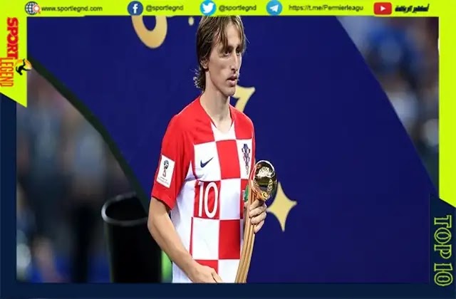 توج لوكا مودريتش بجائزة أفضل لاعب فى كأس العالم 2018