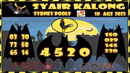 Prediksi Sydney Kalong Keramat Kamis 10-Agustus-2023