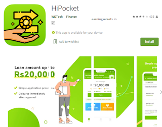 HiPocket is a brand new instant personal loan app which provides small amount loans without any guarantee or income proof. It is a financial company based in india and their aim is to provide help to the people who needs financial help.