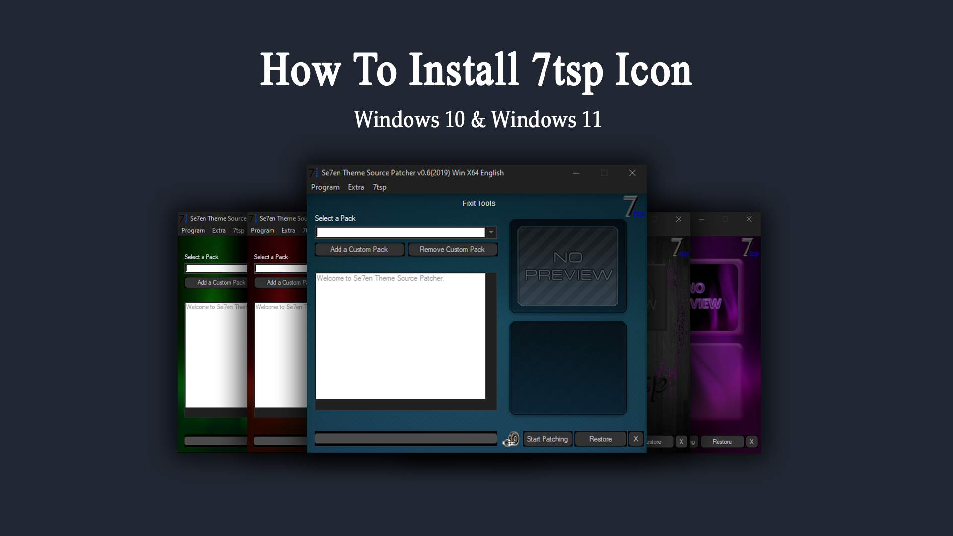 How to install 7tsp GUI icon pack