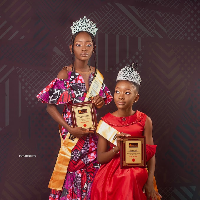 Queen Franca Adie and Queen Clara Inimfon Peter Of Little Most Beautiful Model In Africa Drop A stun picture 