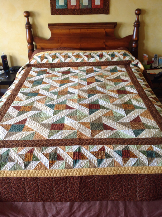 Friendship Stars Quilt made by Ginette of The Quilting Princess