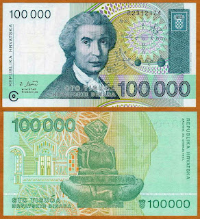 C7 CROATIA 100000 DINARA UNC (30.05.1993)(P-27a)