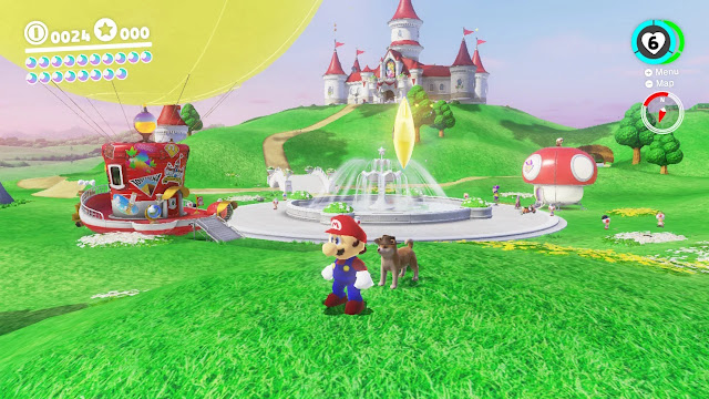 Super Mario Odyssey (royaume champignon) pour le blog de Moggy