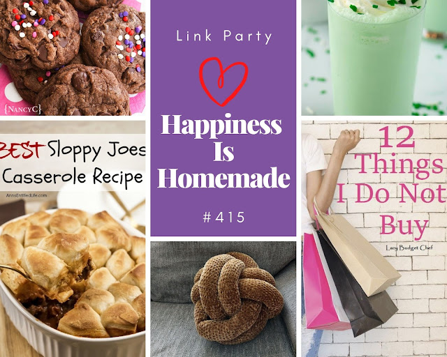 Happiness Is Homemade. Share NOW. #happinessishomemade, #linkyparty #eclecticredbarn #hih