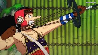 ワンピースアニメ 1008話 ワノ国編 | ONE PIECE ウソップ USOPP