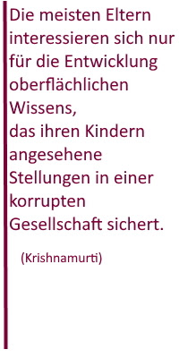 Krishnamurti meint: