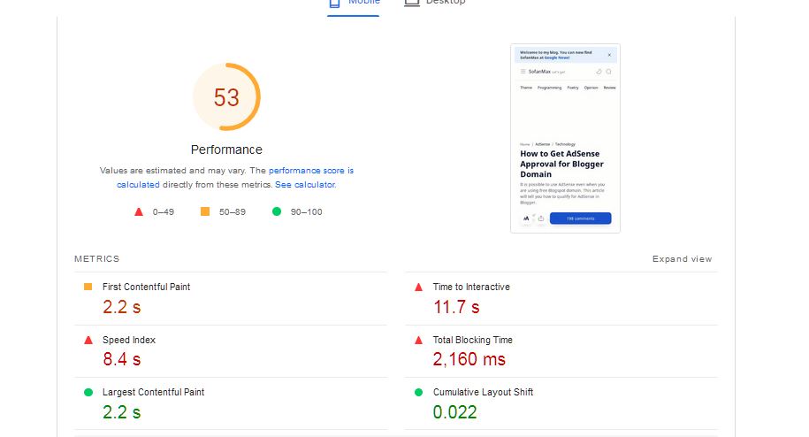 Fletro Pro v6.1 passes PageSpeed Insight Score With AdSense and GA enabled.