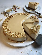Cheesecake de manteiga de amendoim fit (baixo teor de gordura; sem açúcar)