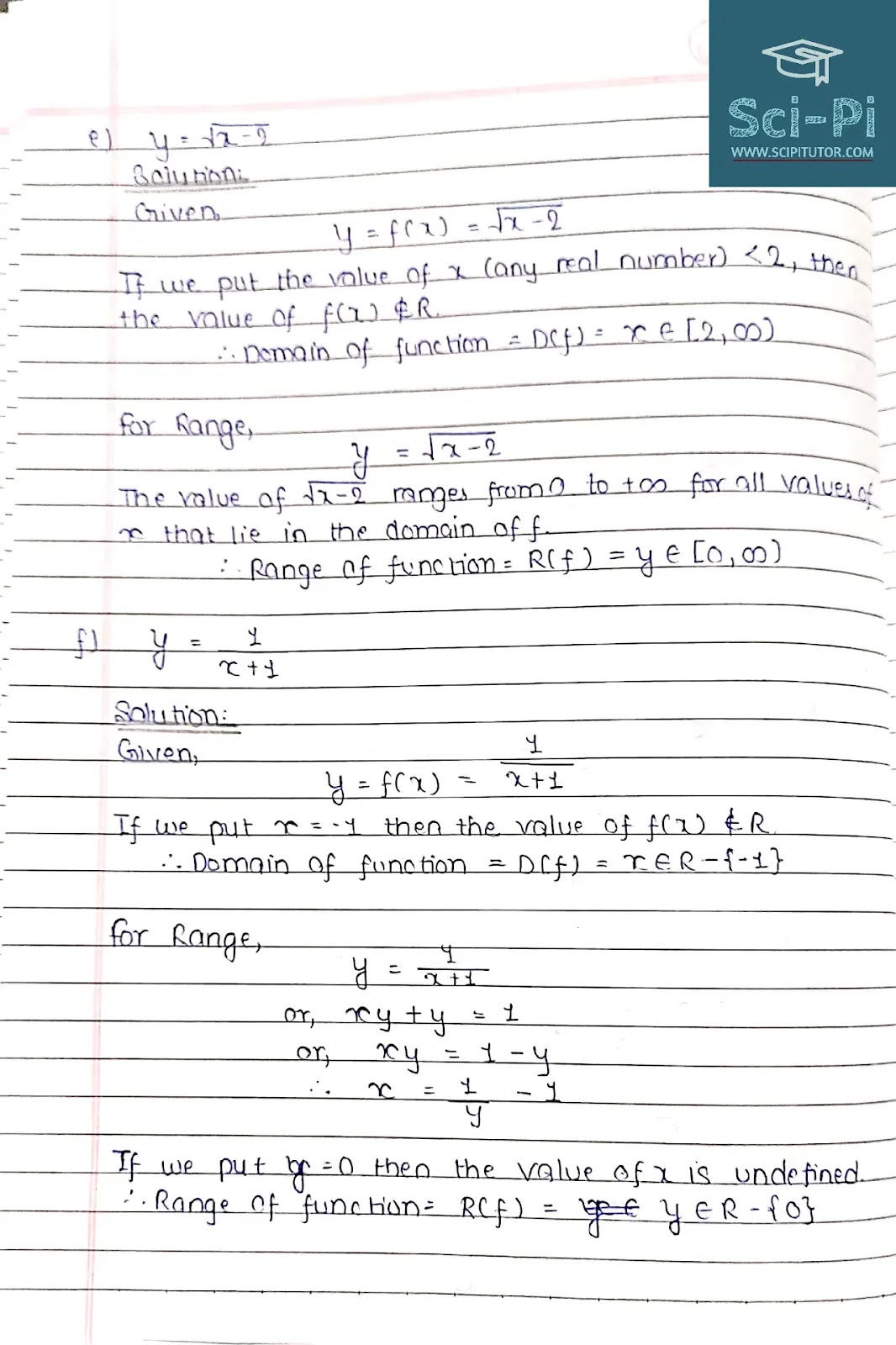 Grade 11 Relations, Functions, and Graphs Exercise 3 Solutions | Basic Mathematics Grade XI by Sukunda Pustak Bhawan
