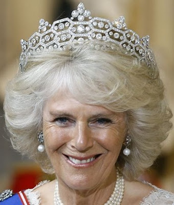 greville honeycomb diamond tiara boucheron queen elizabeth united kingdom duchess camilla cornwall