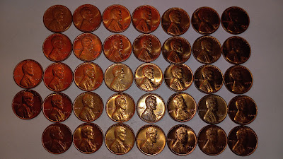 Mint Lincoln Memorial pennies,  mint 1964 pennies, free pennies