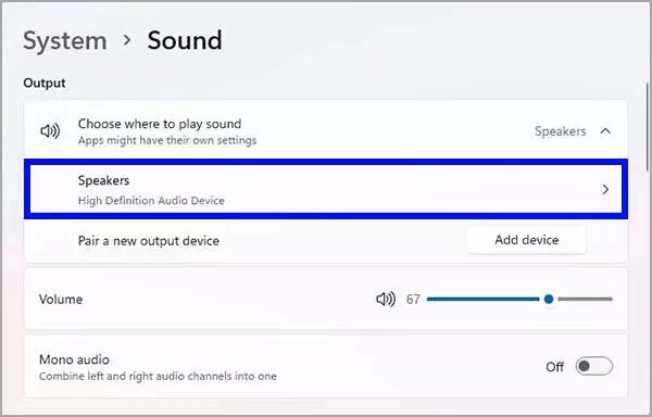 31-open-speakers-settings-win11