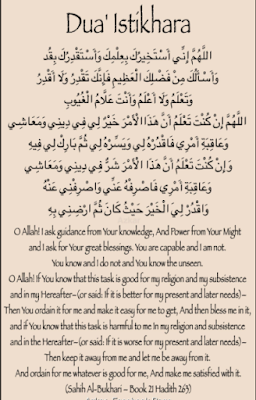 Istikhoroh Prayer Intention