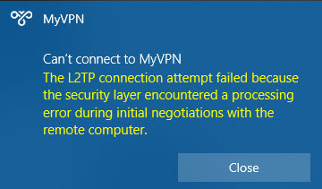 VPN error