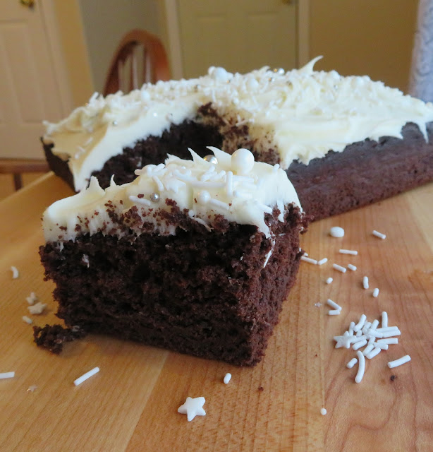 Fudgy Sour Milk Chocolate Cake