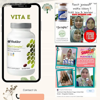 Testimoni Review Vitamin E Shaklee Untuk Wanita dan Lelaki