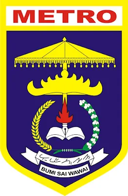 Logo / Lambang Kota Metro - Latar (Background) Putih & Transparent (PNG)
