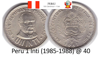 Peru 1 Inti (1985-1988) @ 40