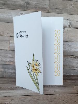 Daffodil daydream stampin up simple stamping easy card making