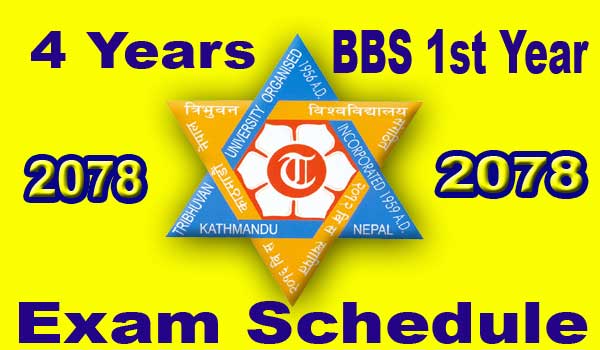 4 Years BBS 1st Year 2078 Exam Schedule|4 Years Management Faculty 1st Year Exam Schedule 2078