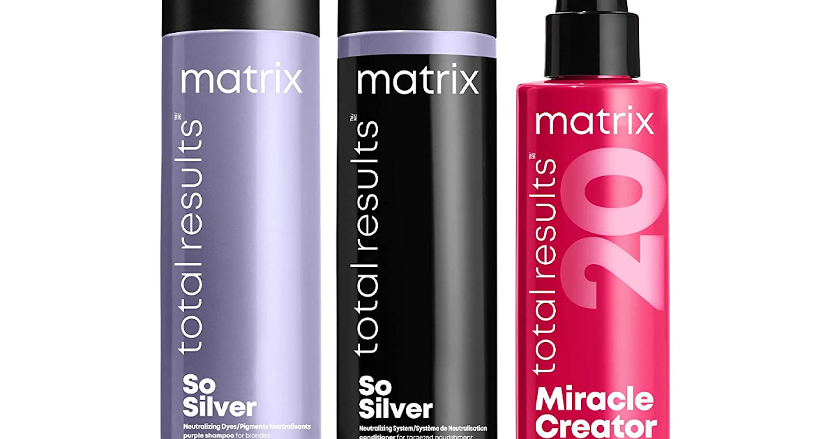 6. MATRIX Total Results So Silver Color Depositing Purple Shampoo for Neutralizing Yellow Tones - wide 2