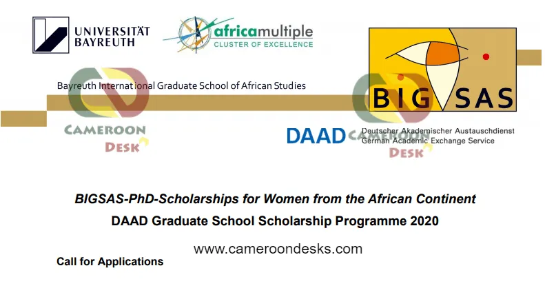 Bayreuth BIGSAS PhD Scholarships 2022 for African Women Scholars in Germany