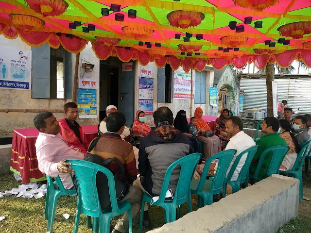 খেড়কাটি সিসিতে করোনা ভ্যাকসিন শেষে আলোচনা সভা-