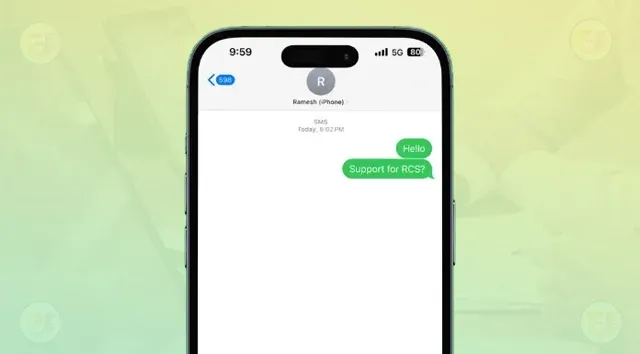 دعم رسائل RCS في نظام iOS 18
