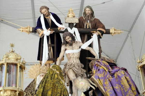 Horario e Itinerario Traslado del Cristo del Descendimiento por motivo de la Magna. Málaga 28 de Octubre del 2021