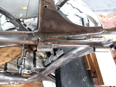 Flash rust on bare metal frame