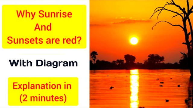Why does the sun appear reddish early in the morning?