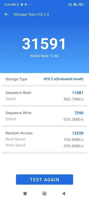 Benchmark Xiaomi Redmi Note 13 4G