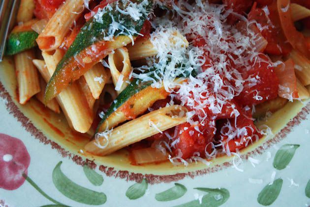 Zucchini and Tomato Pasta Toss