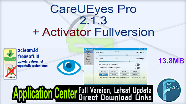 CareUEyes Pro 2.1.3 + Activator Fullversion