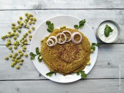 Green Chana Ka Chilla Recipe In Hindi