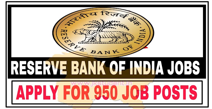 Reserve Bank Of India Jobs Recruitment 2022 | Apply Online For 950 Job Posts