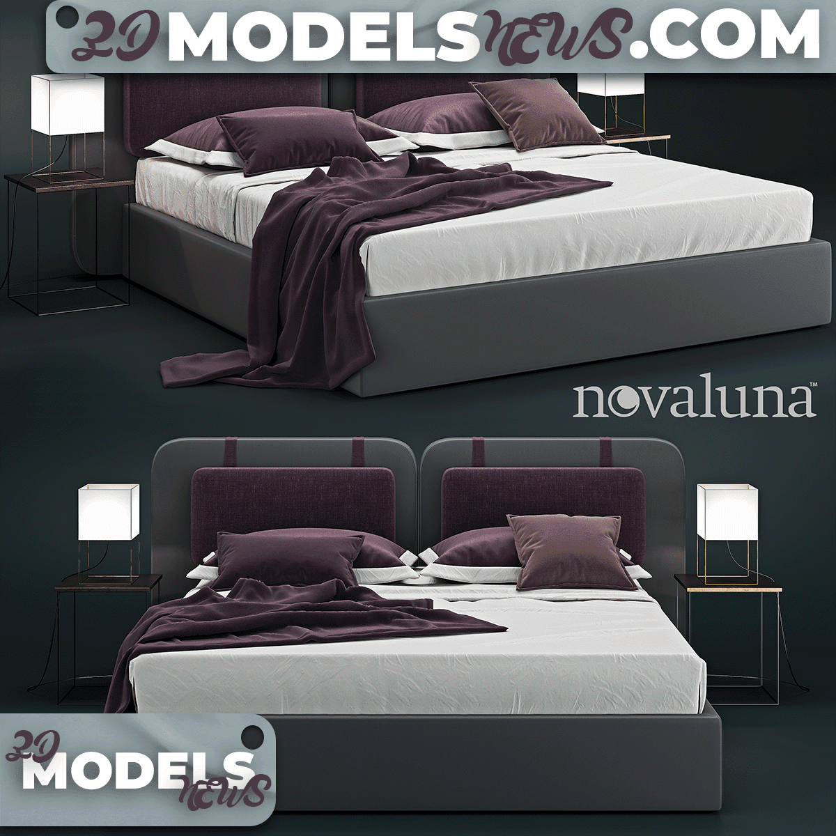 Novaluna Sound Double Bed Model 1