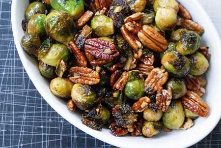 Brussels Sprouts with Maple Buttered Pecans Recipe