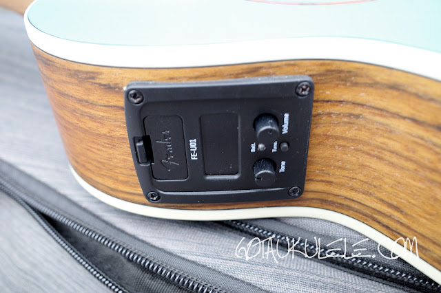 Fender Dhani Harrison Ukulele pickup controls